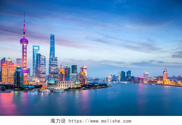 中国上海美丽夜景上海旅游